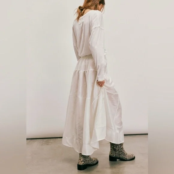 Free People Emory Drop Waist Midi Skirt - Picture 2 of 3